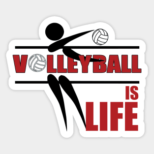 Volleyball is Life, Team Volleyball Gifts Sticker